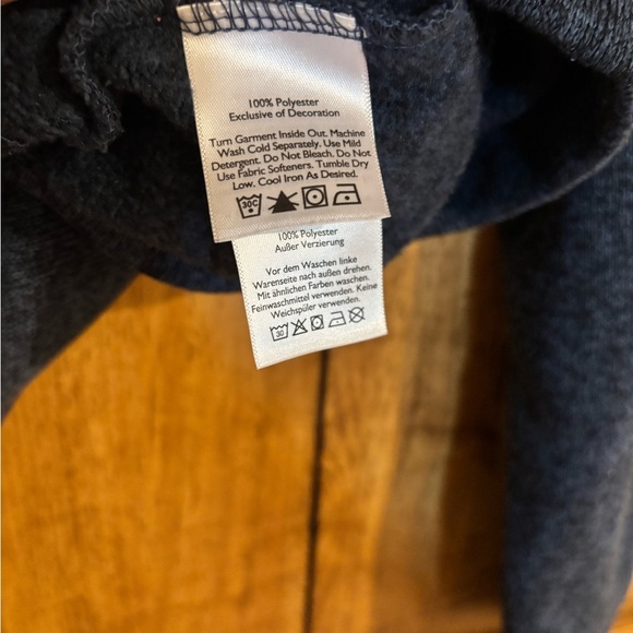 Eddie Bauer Men’s Fleece Medium Blue Heathered Radiator Pullover Long Sleeve - Picture 6 of 6